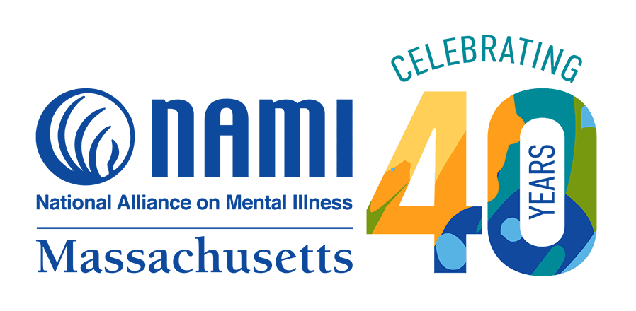 NAMI Massachusetts 40th Anniversary logo
