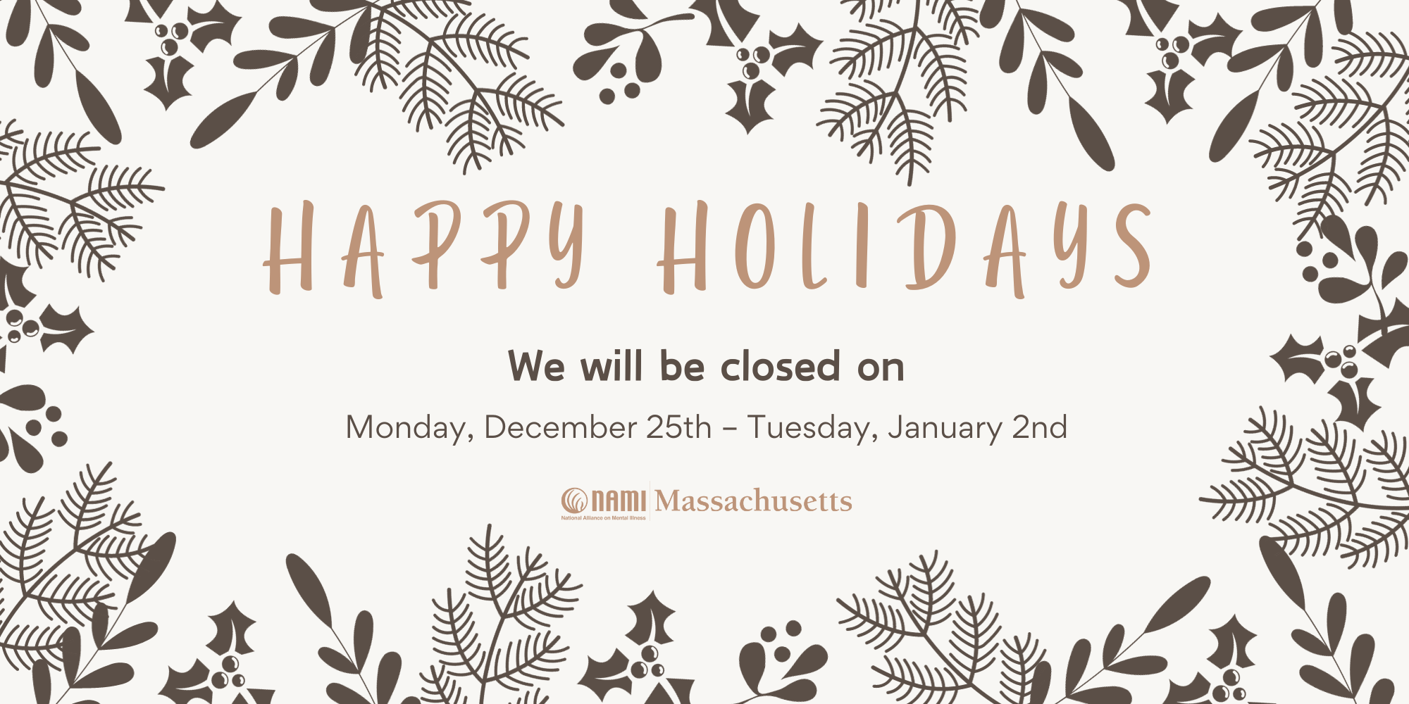 Holiday Closure Banner