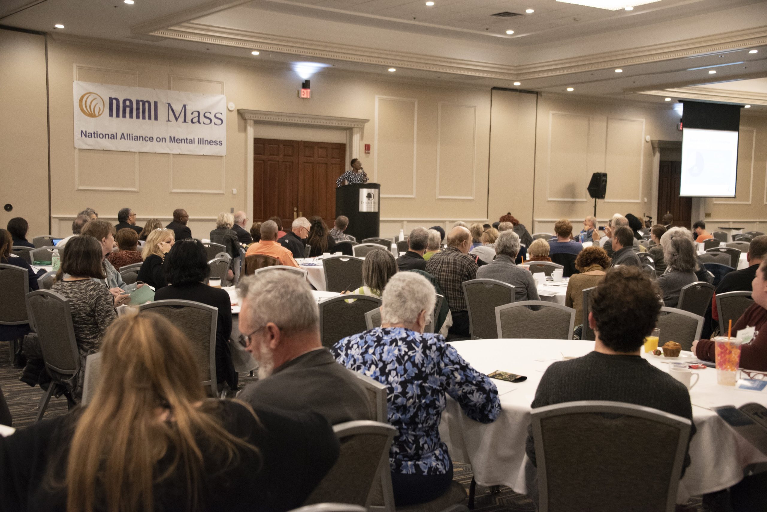 picture of people in the audience from the NAMI Massachusetts convention